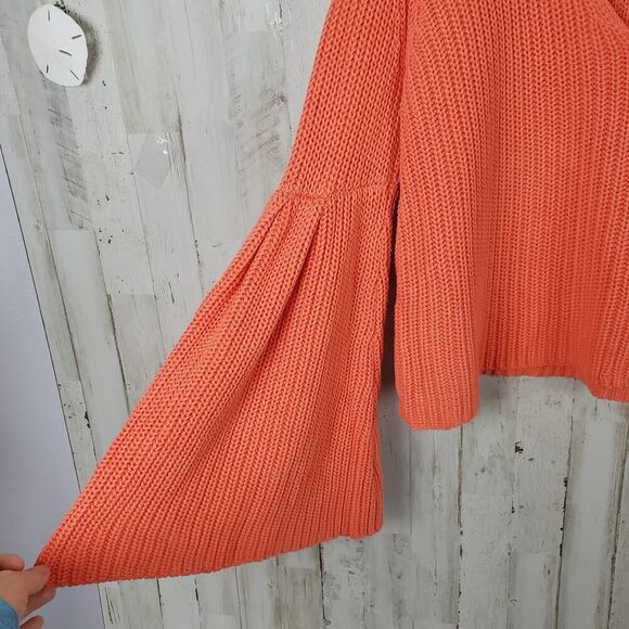 Free People Coral V-Neck Sweater - Picture 5 of 9